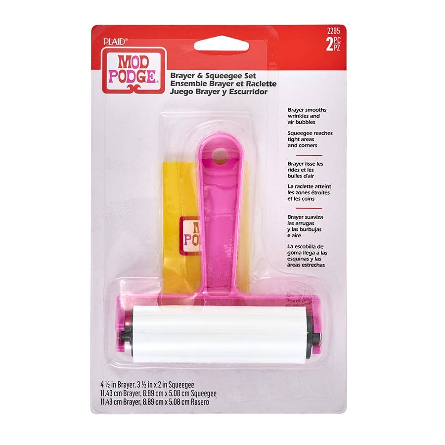 Mod Podge Professional Tool Set – Brayer & Squeegee 2-Piece Craft Kit