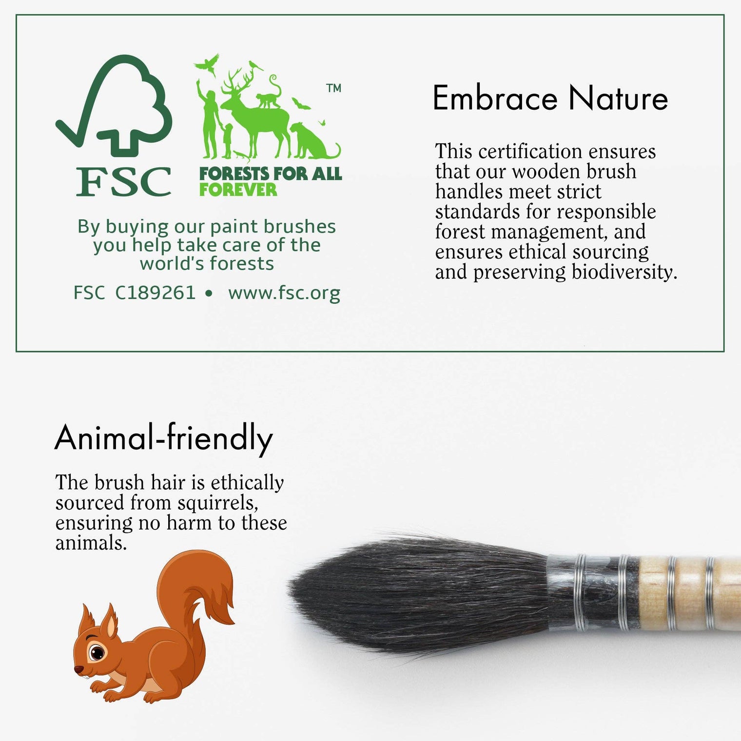 ARTIFY Professional Squirrel Hair Watercolor Brush Set – Sizes 0, 2, 4