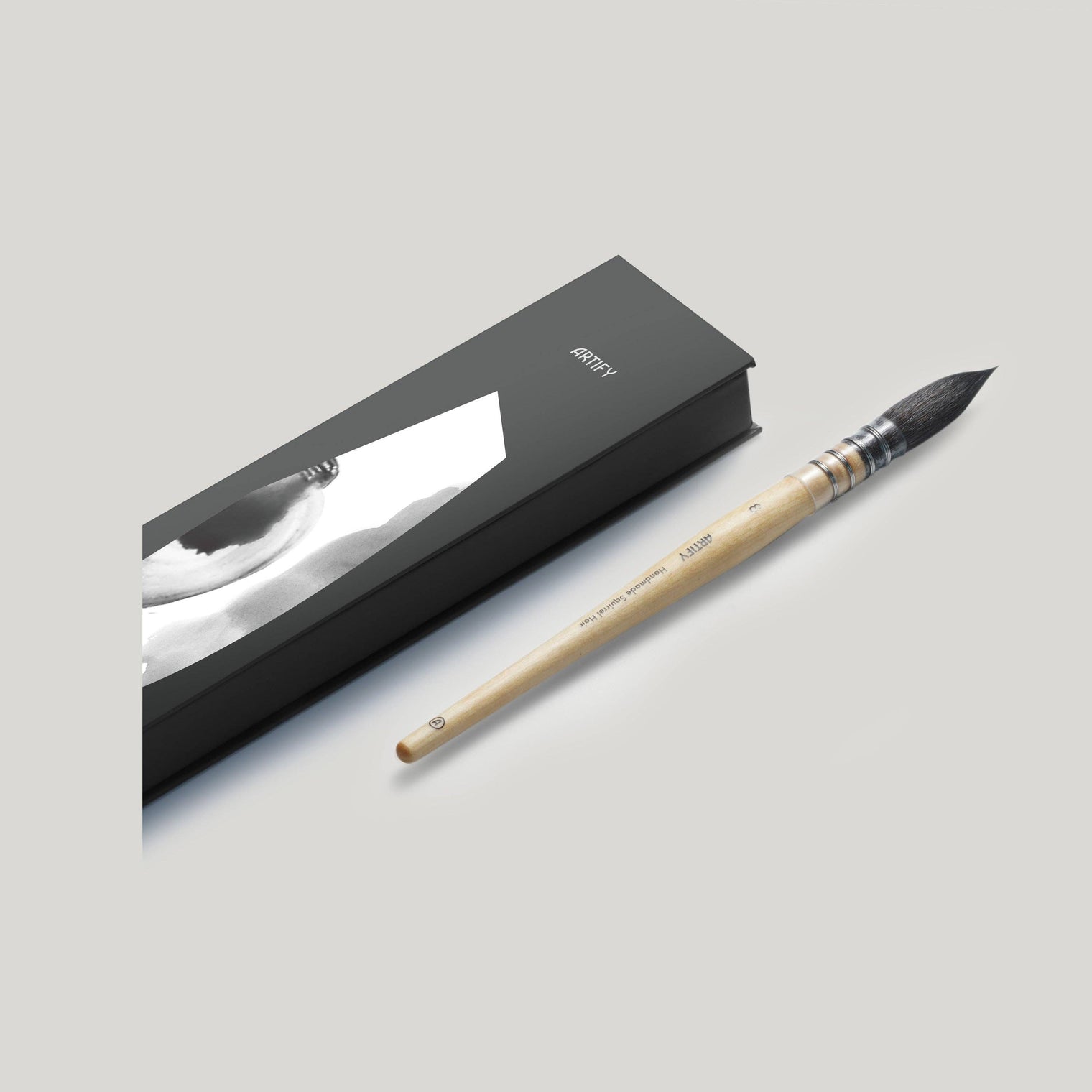 ARTIFY Professional Squirrel Hair Watercolor Brush Set – Sizes 0, 2, 4