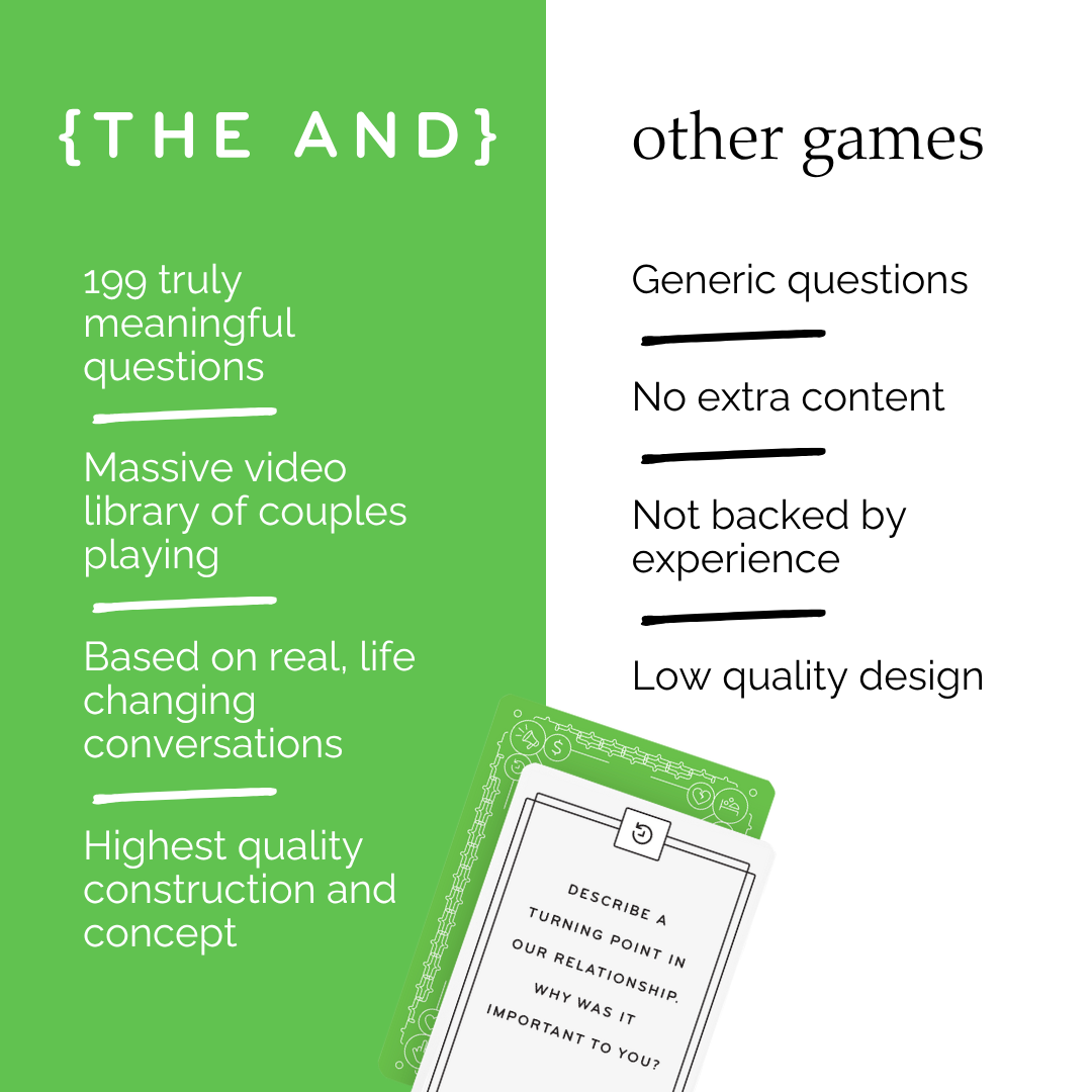 {THE AND} Healing Edition Card Game – 199 Deep Conversation Questions for Connection, Honesty & Emotional Healing