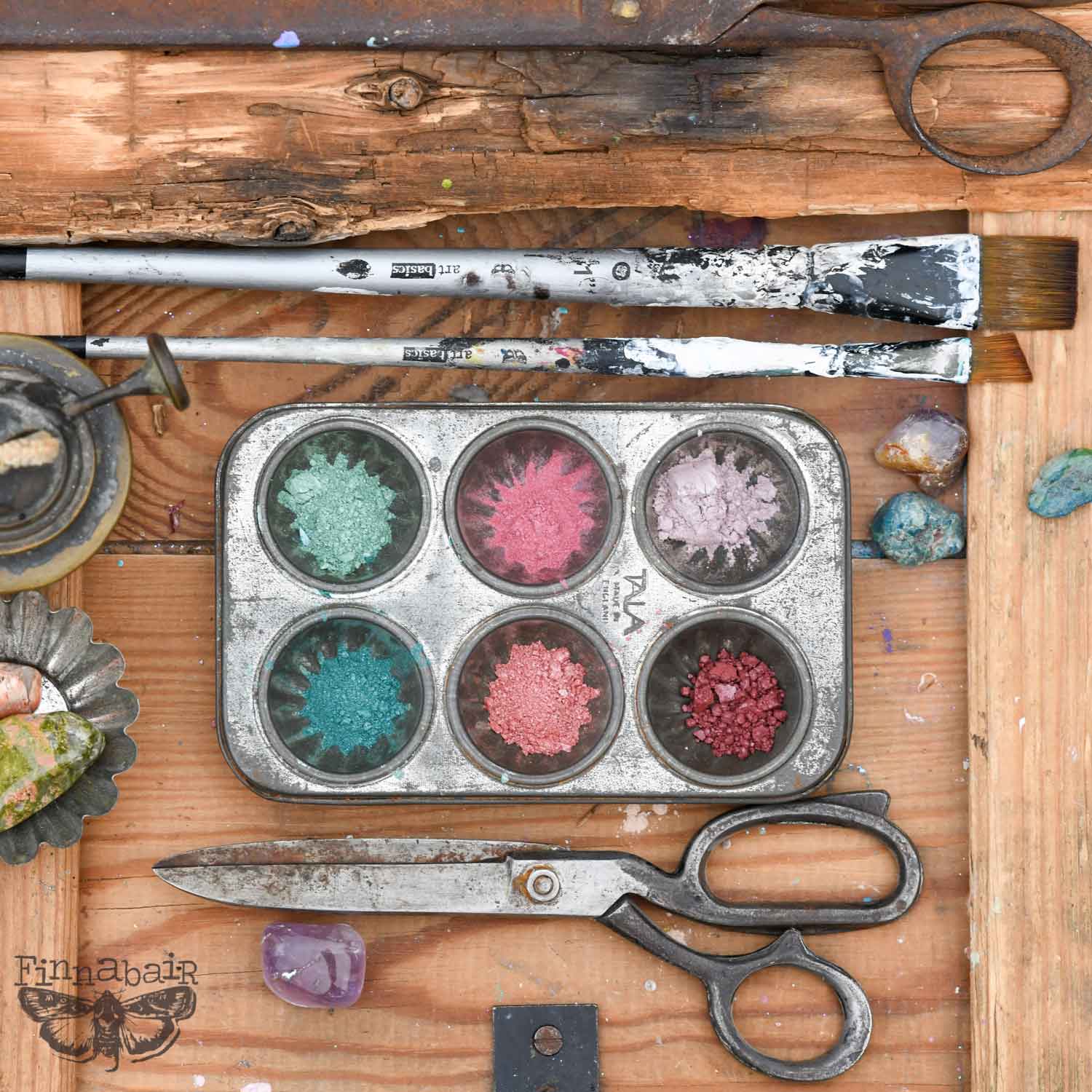 Prima Marketing Art Ingredients Mica Powder Set Vintage Roses – 6 x 7g Craft Pigment Powders