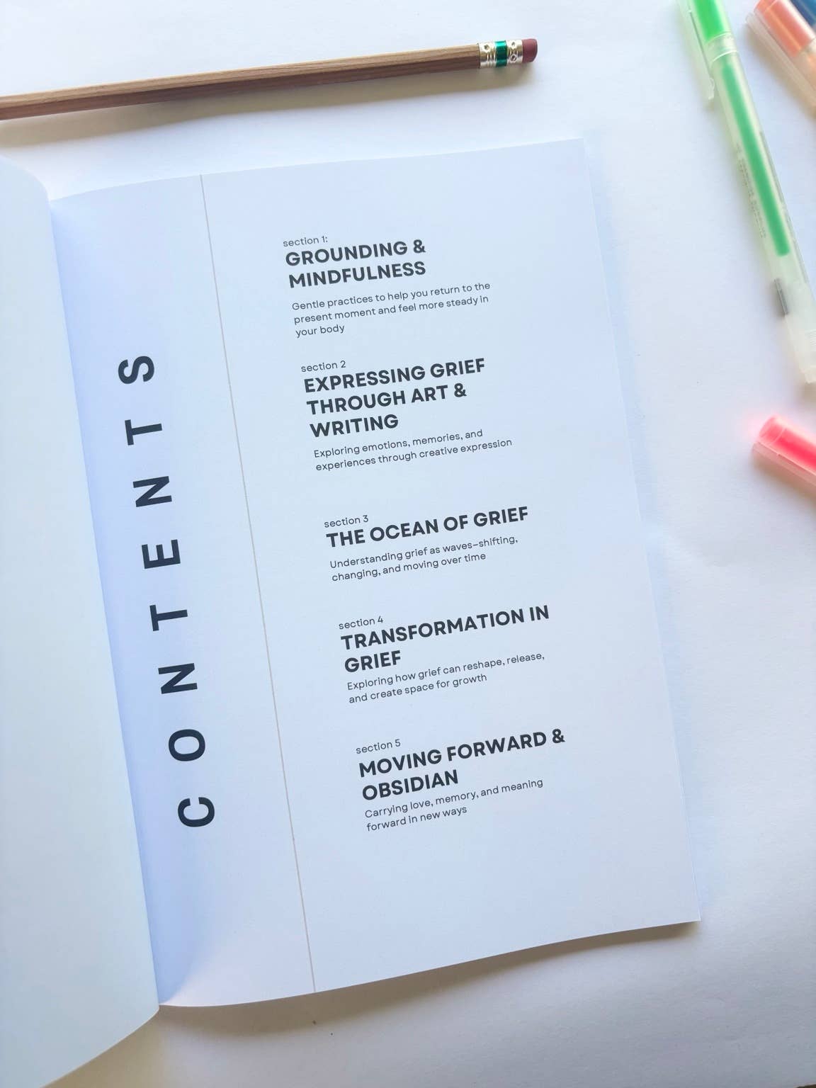 Art Therapy Workbook for Grief & Loss: Exploring the Experience of Grief through Art Therapy & Writing Exercises by Emily Bell, Guided Reflection & Mindfulness Workbook