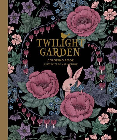 Twilight Garden Coloring Book – Hardcover Coloring Book by Maria Trolle (96 Pages)