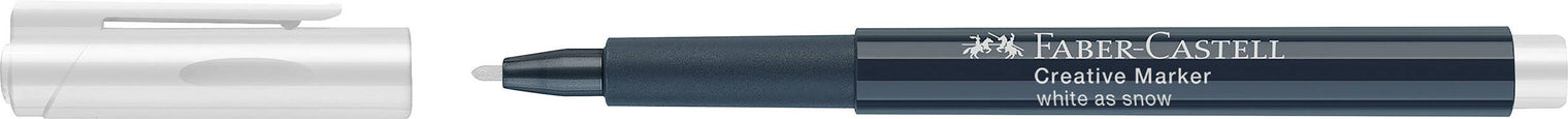 Creative Markers Black & White Set – 2 Multi-Surface Bullet Tip Pens, Faber-Castell