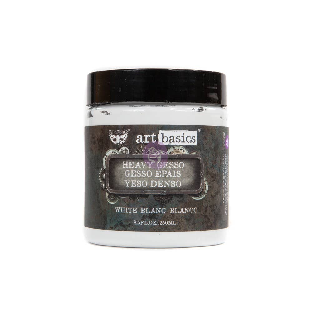 Prima Art Basics Heavy Gesso White 8.5 fl oz – Acrylic Surface Primer for Painting