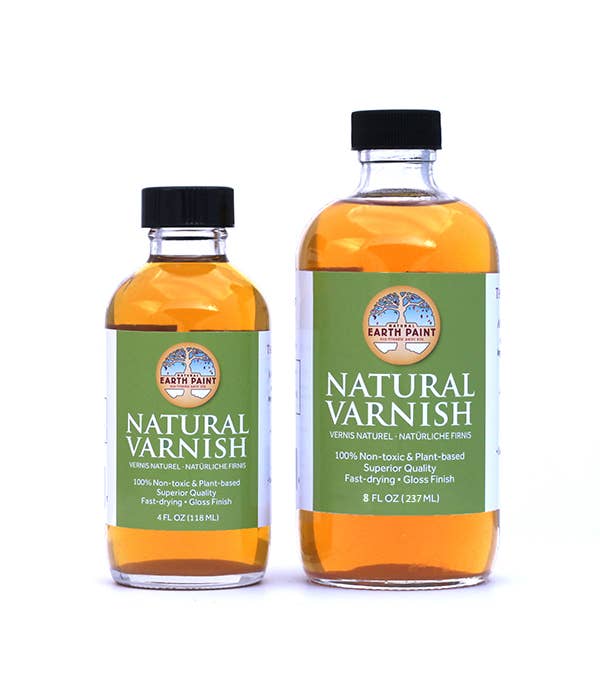 Natural Varnish – 8 oz Non-Toxic Gloss Finish Protective Sealant, by Natural Earth Paint