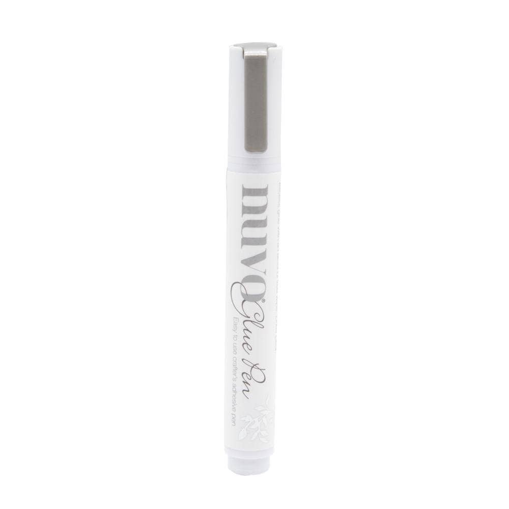 Nuvo Flat Tip Glue Pen – Medium, Clear-Drying Adhesive, Felt Nib Applicator