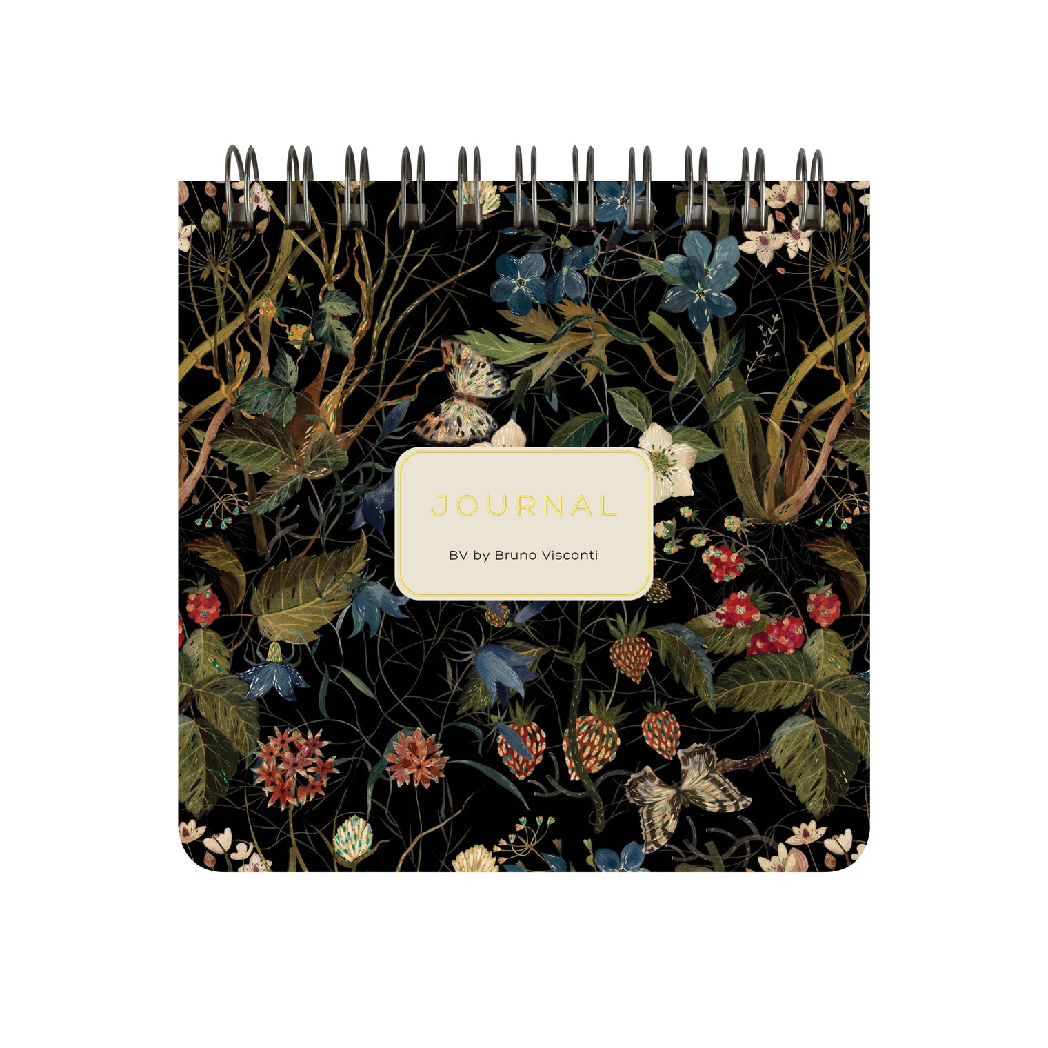 Pocket Size Art Journal, Forest Flowers – Ruled Pocket Notebook 60 Pages, BV by Bruno Visconti