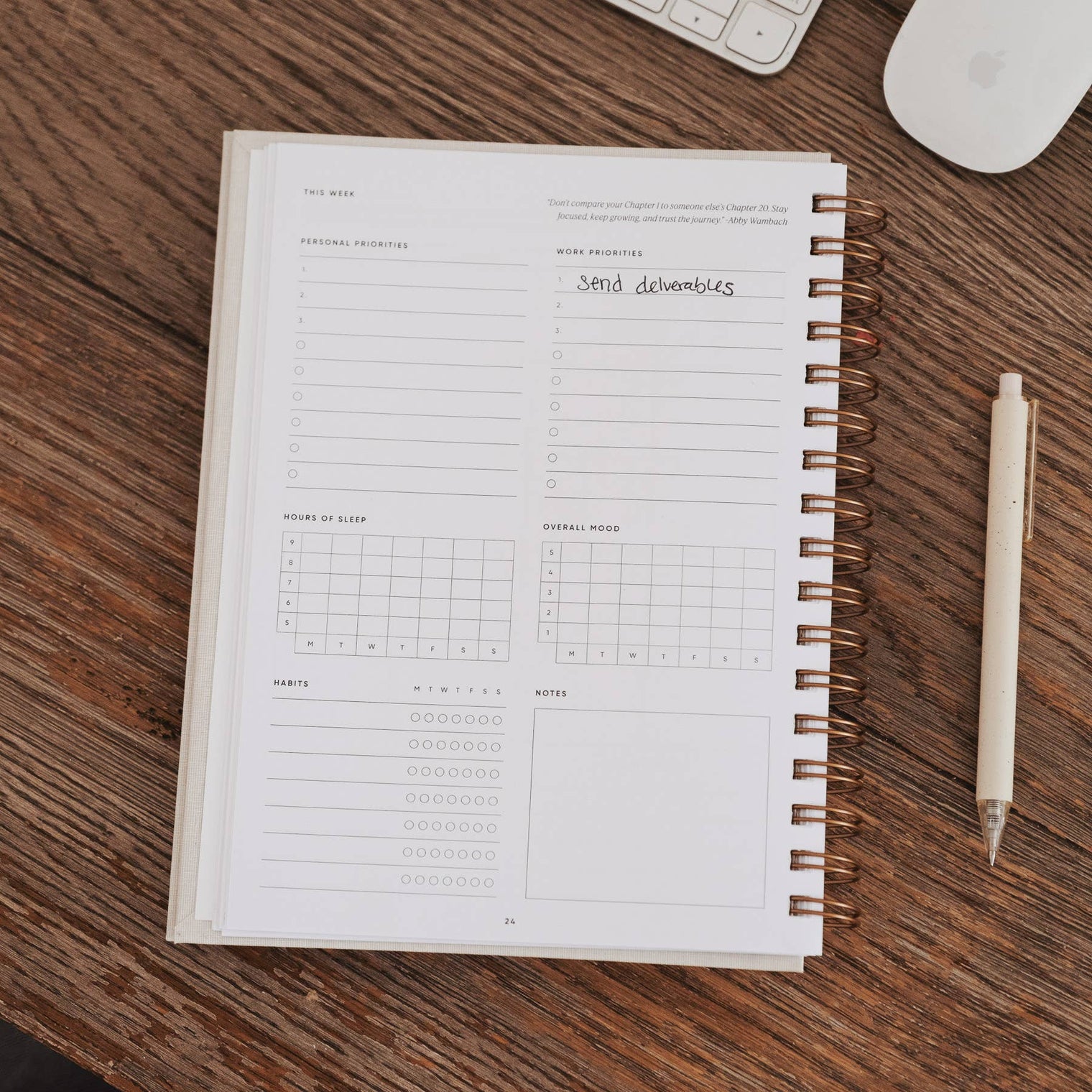The Self Care Planner, Weekly Edition by Simple Self, Undated Wellness Planner for Goals, Habits, Reflection & Daily Self-Care