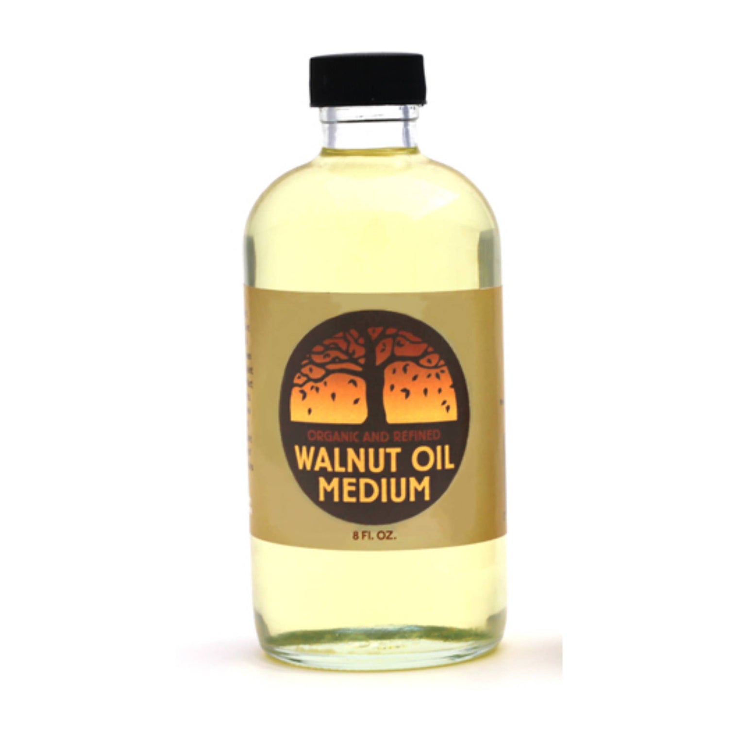 Organic Walnut Oil – 8 oz Refined Artist Medium, by Natural Earth Paint