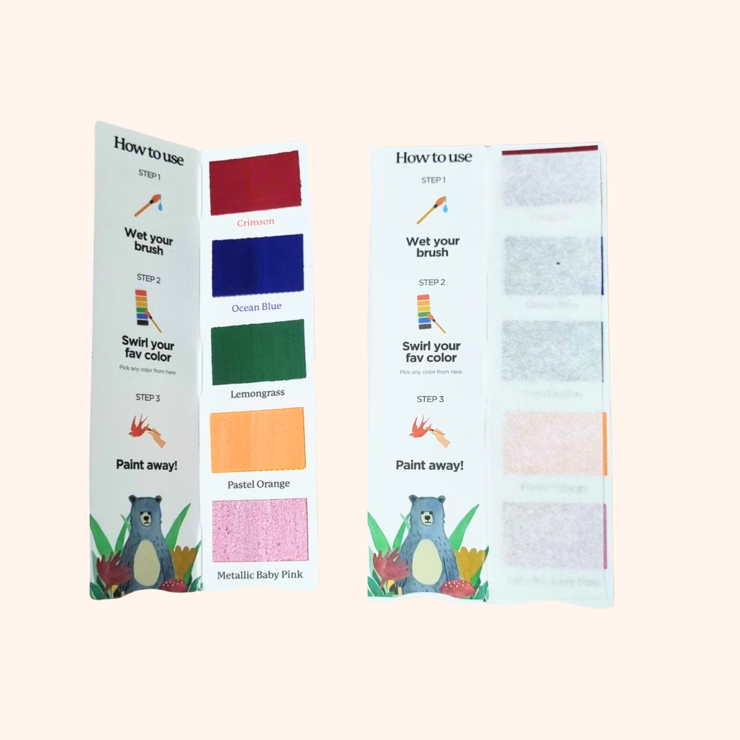 Viviva Colors Mini Colorsheet, Portable Watercolor Palette for Journaling, Art Kits & Creative Projects