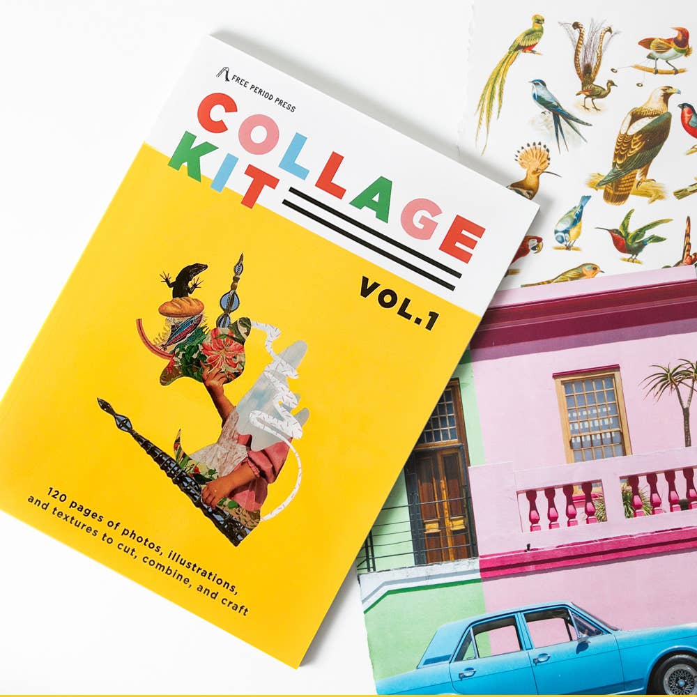 Collage Kit Magazine Vol. 1 – 120-Page Cutout Collage Craft Book by Free Period Press