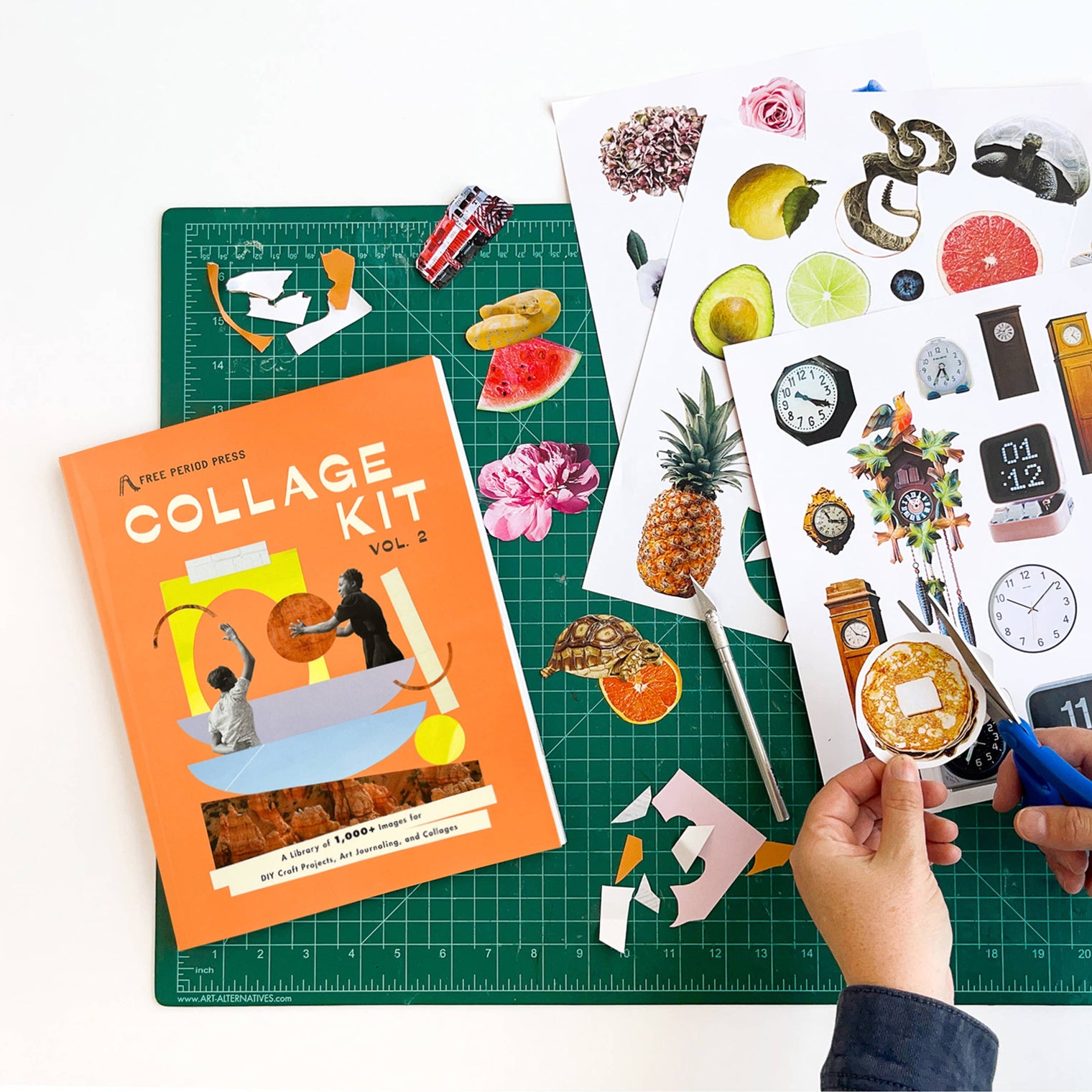 Collage Kit Magazine Vol. 2 – 1000+ Image Cutout Craft Book by Free Period Press