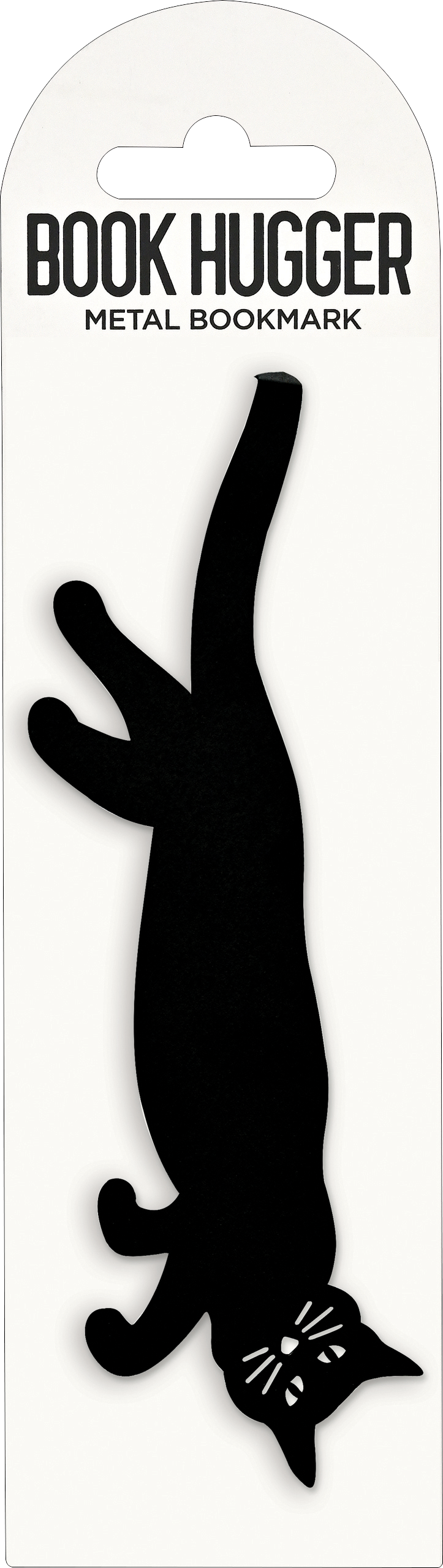 Curious Cat Hanging Metal Bookmark – Black Cat Book Page Marker Gift