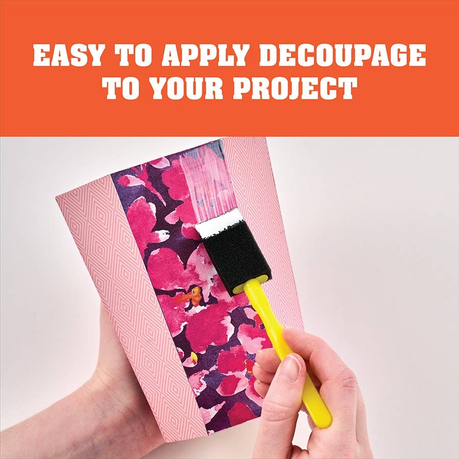 Mod Podge Foam Brush Set – 4 Piece (Foam Applicator Brushes for Smooth Finishes)