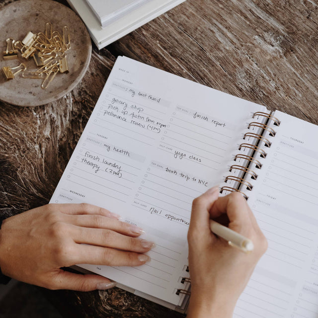 The Self Care Planner, Weekly Edition by Simple Self, Undated Wellness Planner for Goals, Habits, Reflection & Daily Self-Care