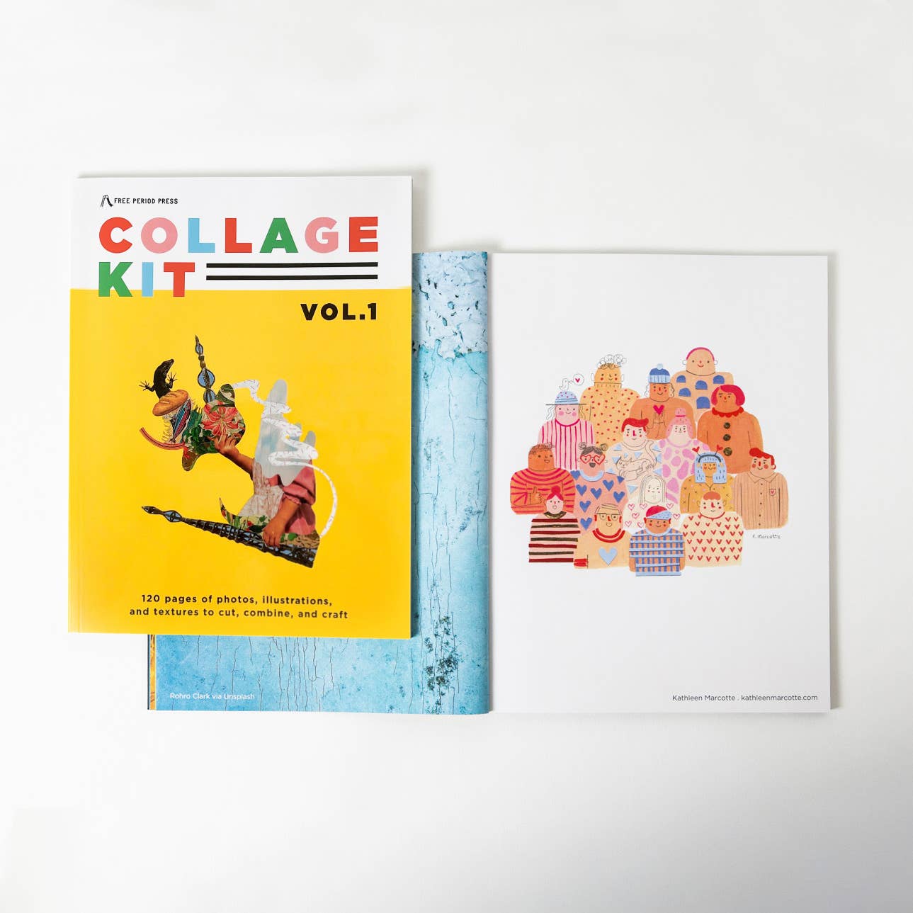 Collage Kit Magazine Vol. 1 – 120-Page Cutout Collage Craft Book by Free Period Press
