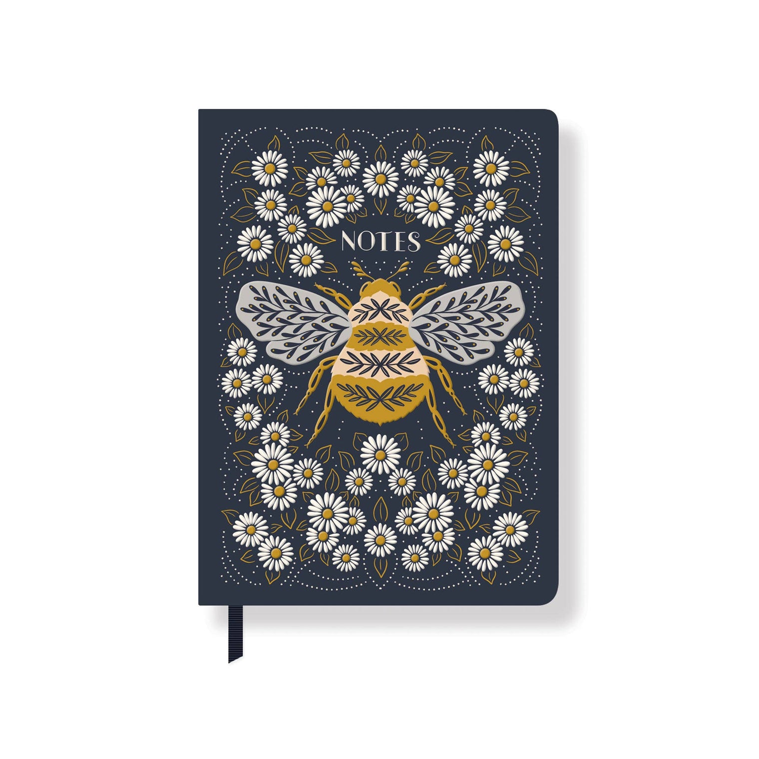 JT Bumble Bee Small Journal – 208 Page Lined 8.25 x 6 Paperback Notebook, Fringe Studio