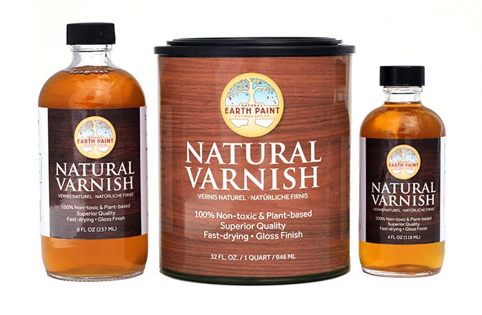 Natural Varnish – 8 oz Non-Toxic Gloss Finish Protective Sealant, by Natural Earth Paint