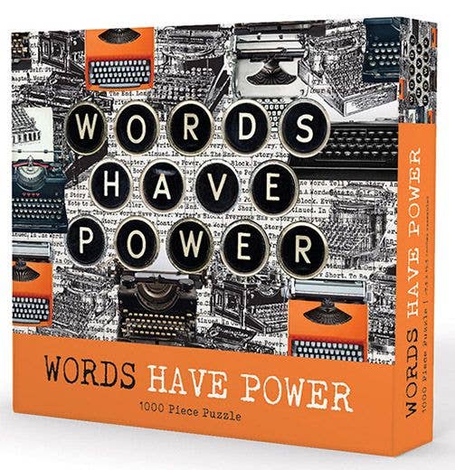 Words Have Power Puzzle – 1000 Piece Jigsaw Puzzle (27.5 x 19.5 in)