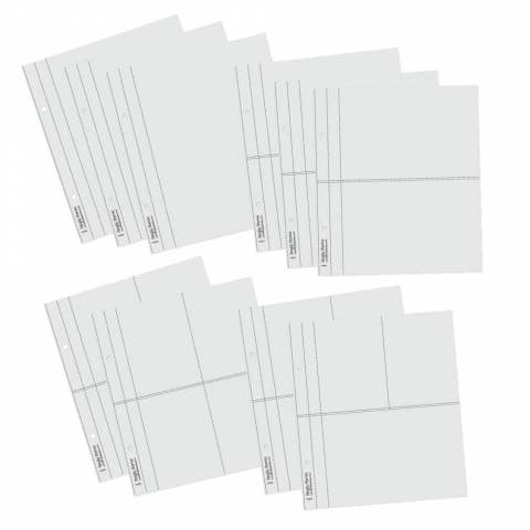 Simple Stories Green 6x8 SN@P! Flipbook – 10 Pocket Page Scrapbook Album