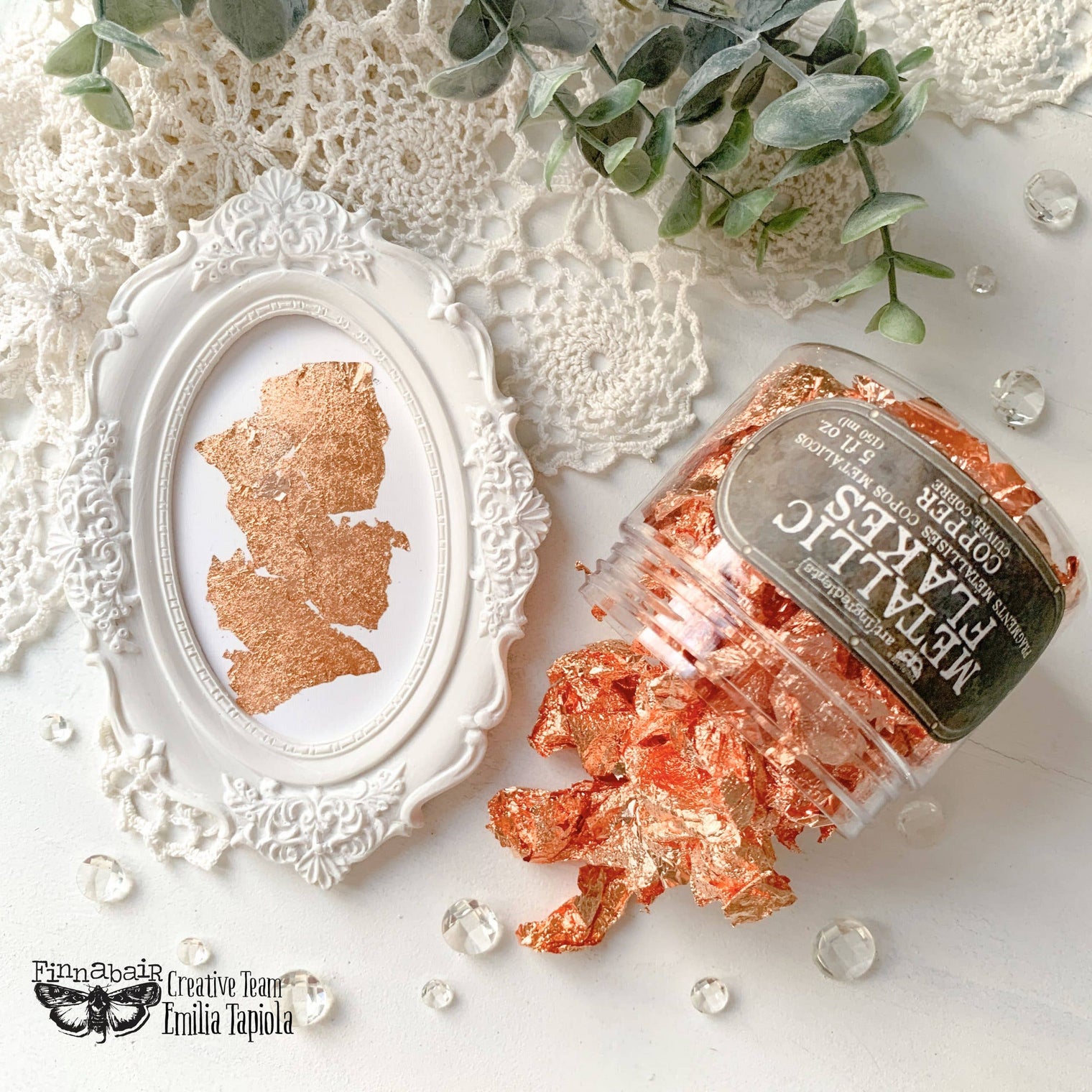 Prima Marketing Art Ingredients Metal Flakes Copper – 30g Craft Flakes Jar