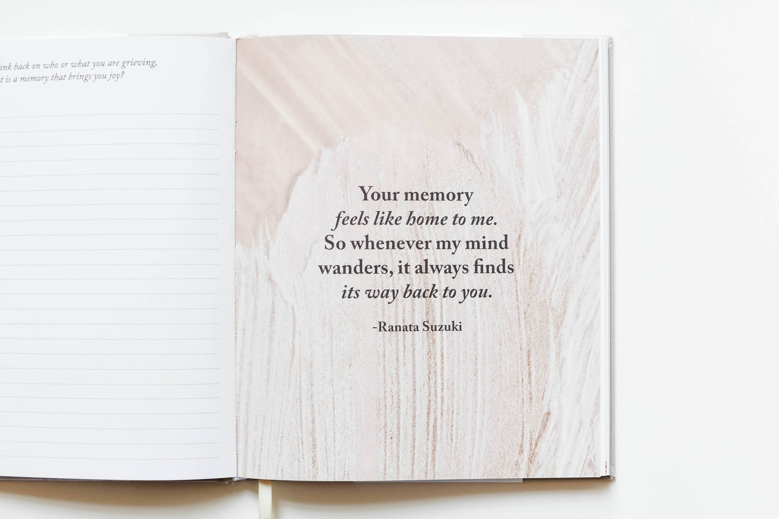 Grief Journal, Guided Grief & Memory Journal – Teal & Sand