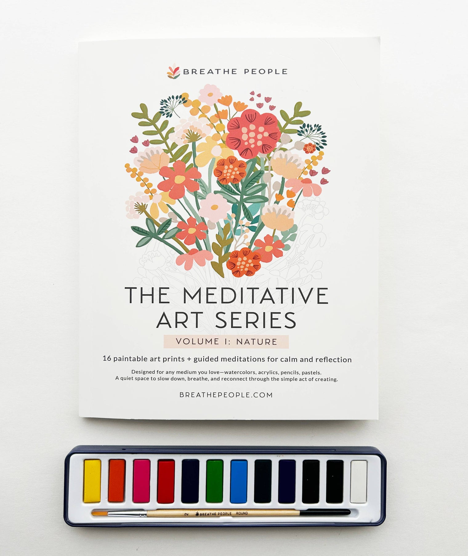 Meditative Art Book – 16 Pages Guided Creative Ritual Coloring & Reflection Workbook