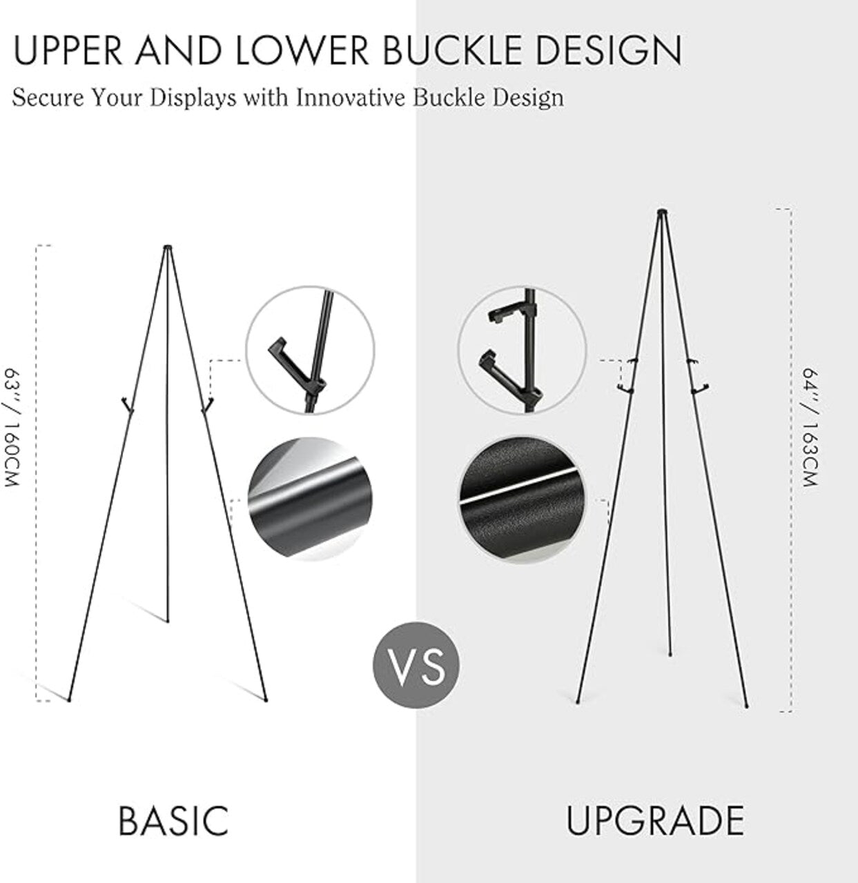 64" Sign Easel Stand – Portable Tripod Display for Signs, Posters & Canvas, by Artify