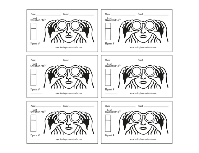 Just Swatch Me™ - Paint Swatch Card Template (Digital Downloads_ Style 01)