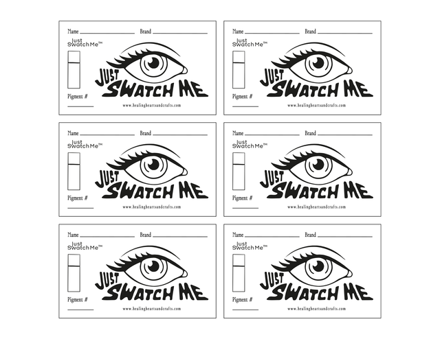 Just Swatch Me™ - Paint Swatch Card Template (Digital Downloads_ Style 02)