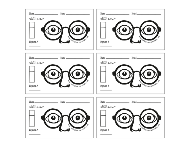 Just Swatch Me™ - Paint Swatch Card Template (Digital Downloads_ Style 03)