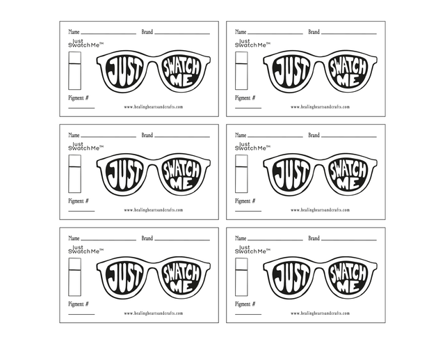 Just Swatch Me™ - Paint Swatch Card Template (Digital Downloads_ Style 04)