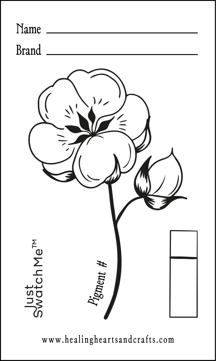 Just Swatch Me™ - Paint Swatch Card Template (Digital Downloads_ Style 06)