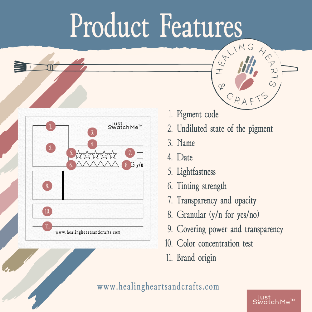 Just Swatch Me™ - Paint Swatch Card Template (Digital Downloads_ Style 10)