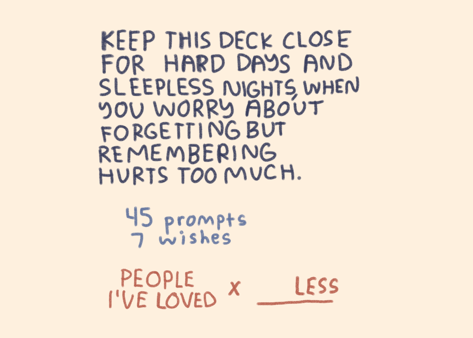 Sitting With Sadness Deck – Grief Reflection & Emotional Processing Prompt Cards