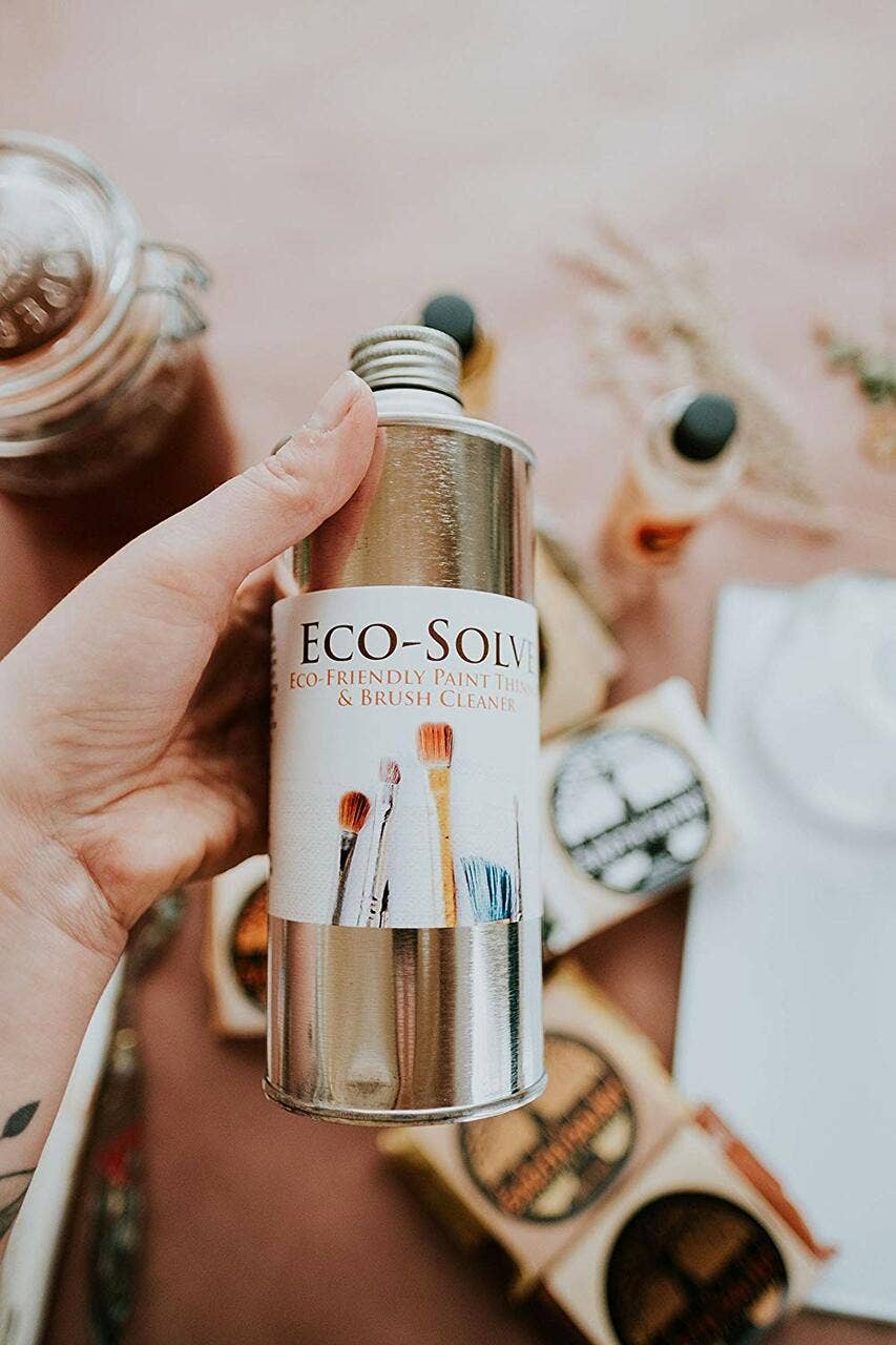 Eco-Solve Paint Thinner & Brush Cleaner – 8 oz Glass Bottle, Natural Earth Paint