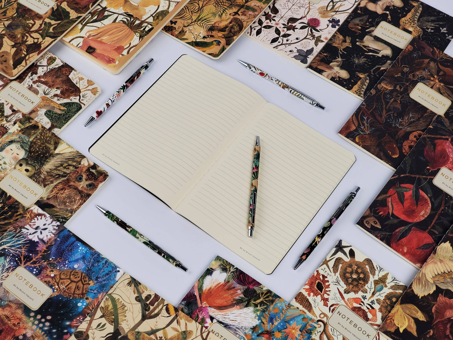 Soft Petals Notebook – Ruled Journal 8.27 x 5.83 in, 40 Pages, BV by Bruno Visconti