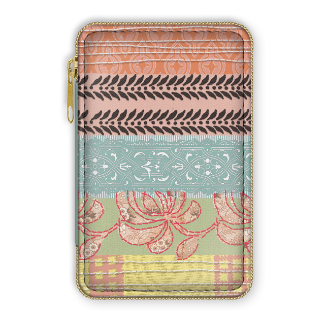 Vegan Leather Sewing Kit, Quilted Travel Sewing Kit with Zipper Closure by Punch Studio