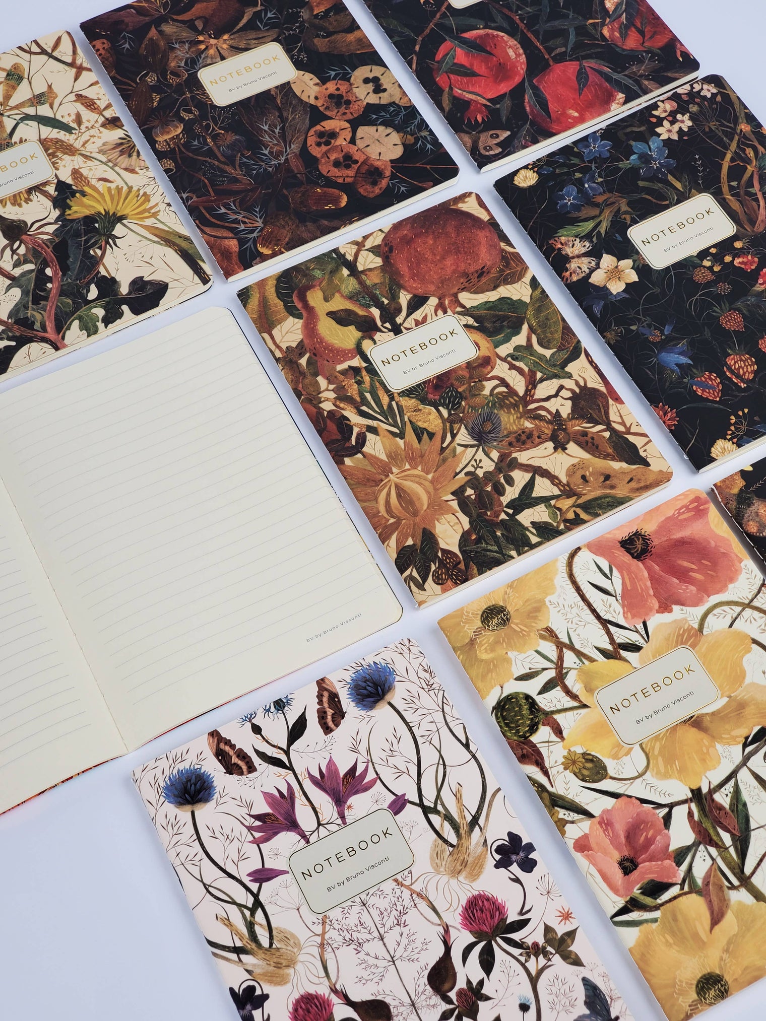 Soft Petals Notebook – Ruled Journal 8.27 x 5.83 in, 40 Pages, BV by Bruno Visconti