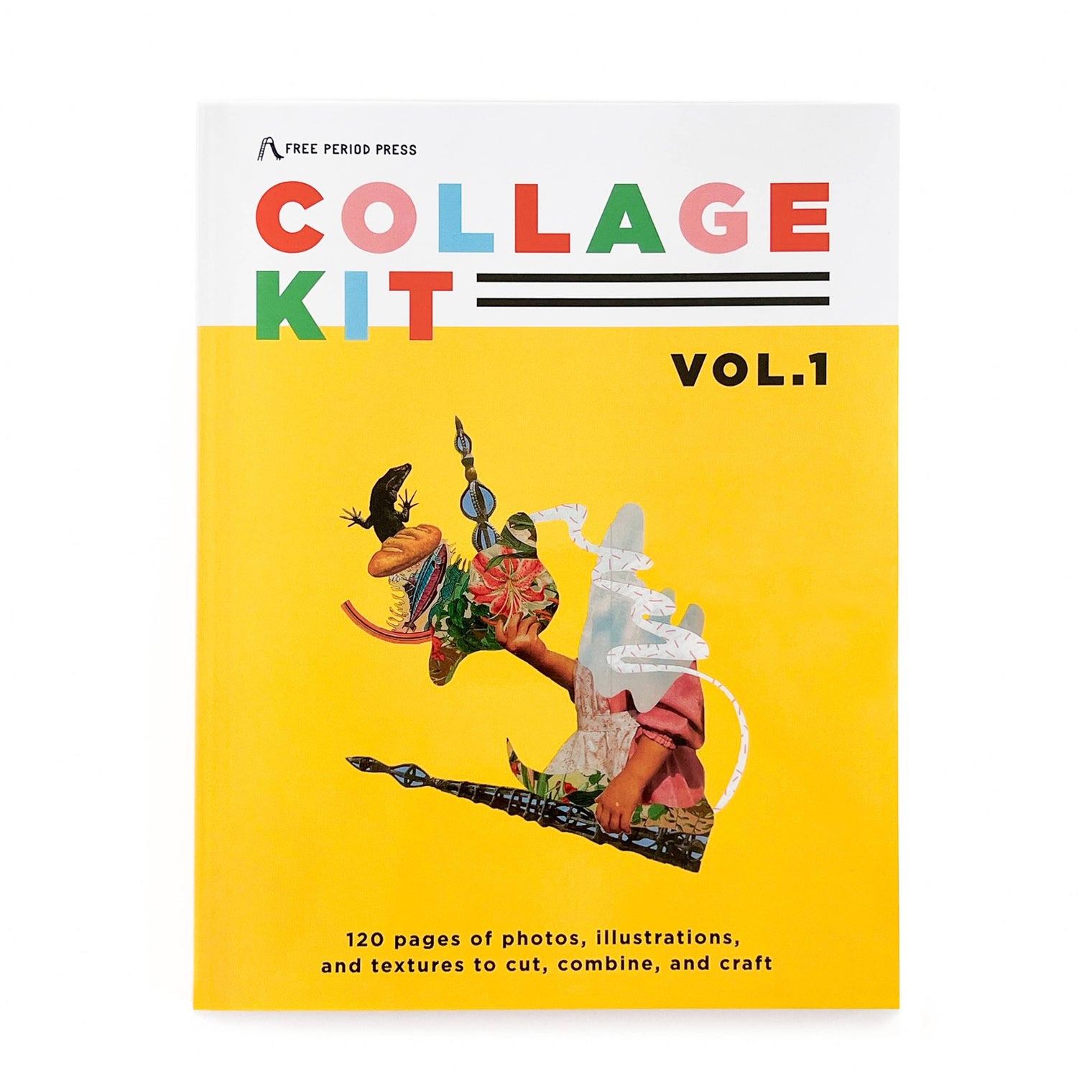 Collage Kit Magazine Vol. 1 – 120-Page Cutout Collage Craft Book by Free Period Press