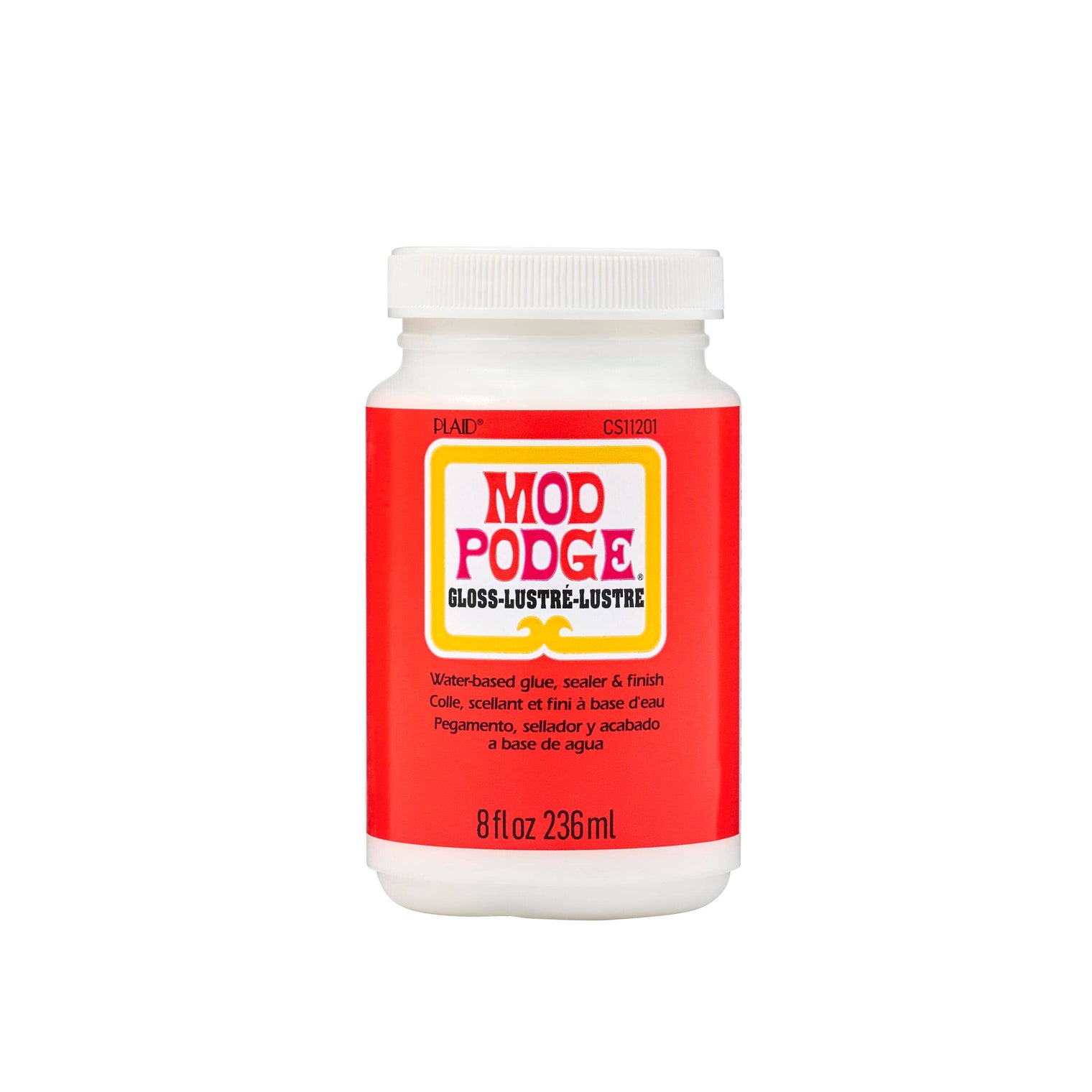 Mod Podge Gloss – All-in-One Glue, Sealer & Finish (Clear Gloss Formula)