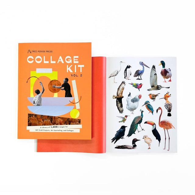 Collage Kit Magazine Vol. 2 – 1000+ Image Cutout Craft Book by Free Period Press