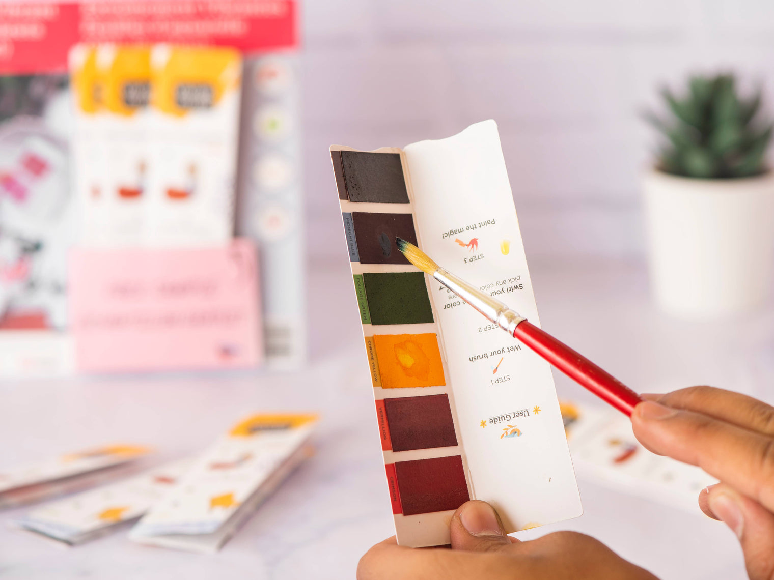 Mini Colorsheets – Set of 5 Handpicked Watercolors (Vibrant Travel Set), by Viviva Colors
