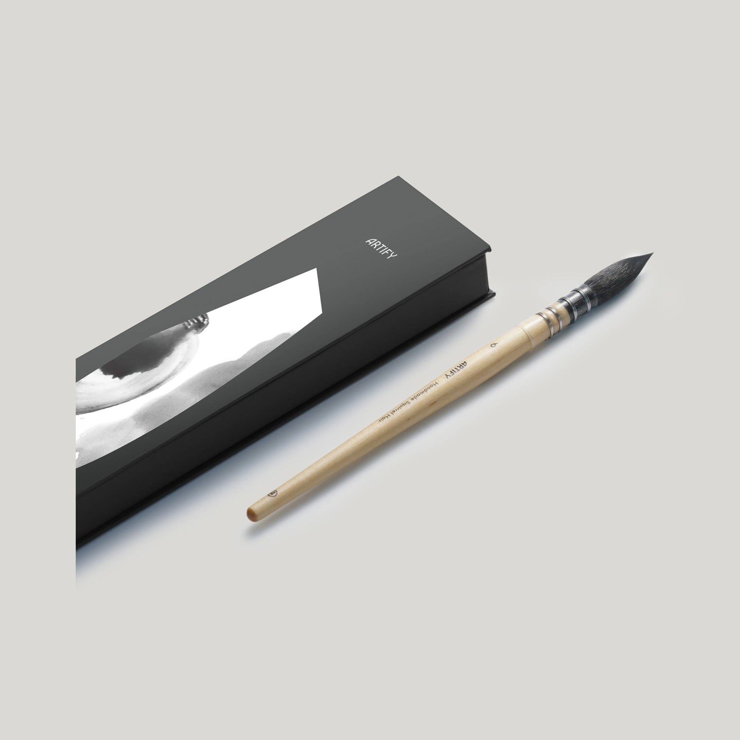 ARTIFY Professional Squirrel Hair Watercolor Brush Set – Sizes 0, 2, 4