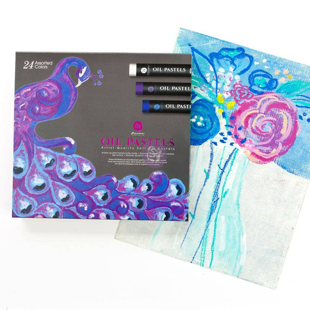 Art Philosophy Soft Oil Pastels – Artist Grade Set of 24 Assorted Colors
