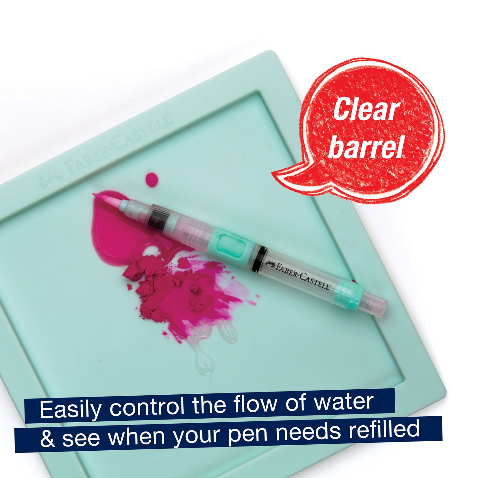 Deluxe Refillable Water Brush – Artist Water Painting Brush, by Faber-Castell