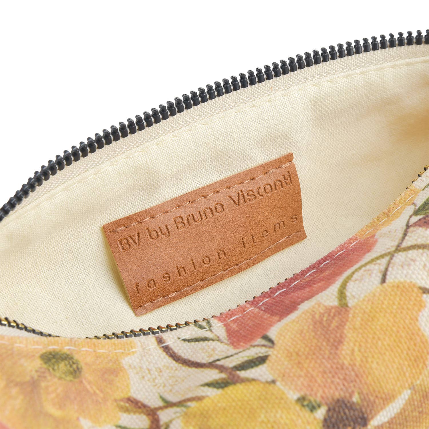 Pencil Pouch, Soft Petals – Floral Canvas Zipper Pencil Case, BV by Bruno Visconti
