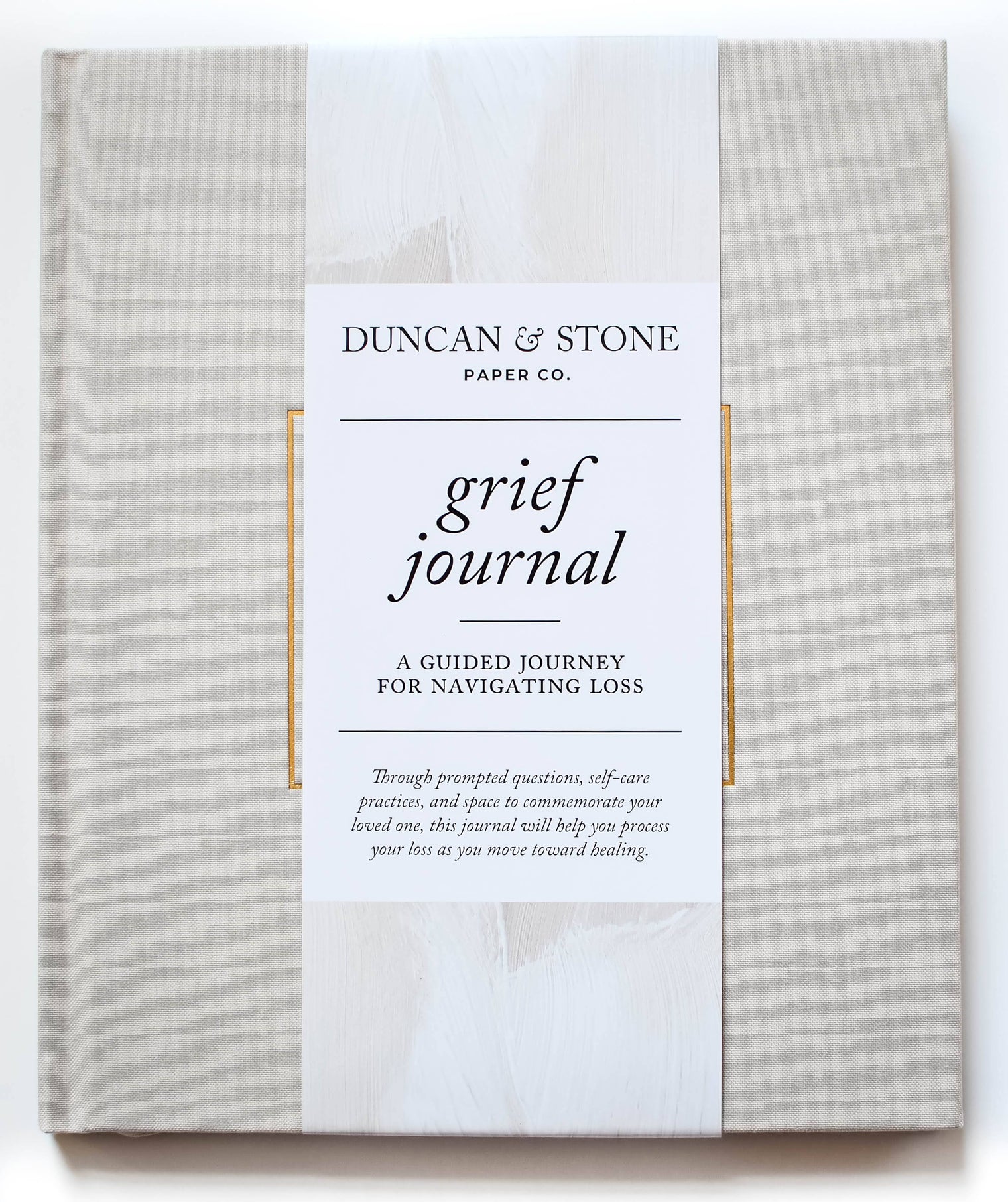 Grief Journal, Guided Grief & Memory Journal – Teal & Sand