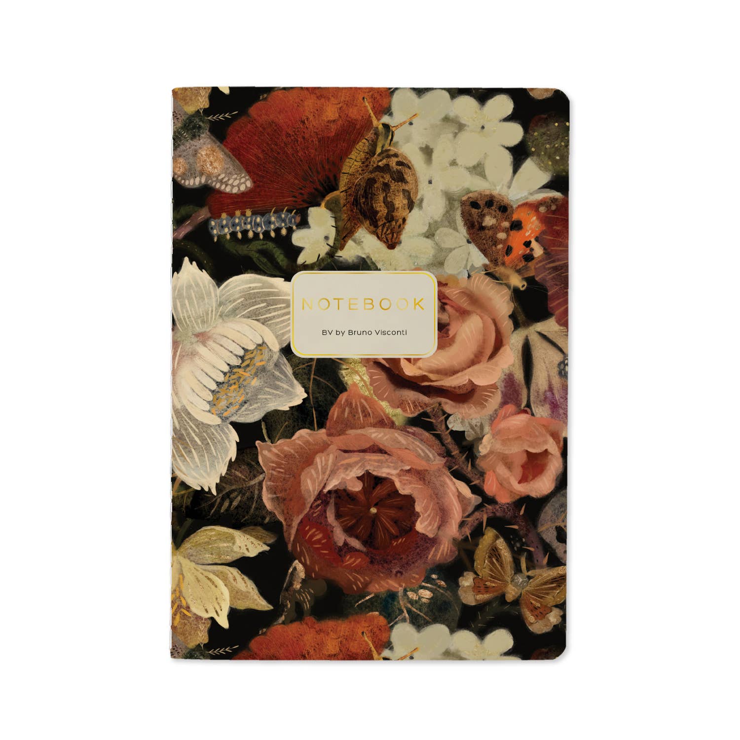 Lush Bouquet Notebook – Ruled Journal 8.27 x 5.83 in, 40 Pages, BV by Bruno Visconti